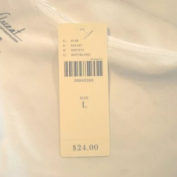 Anthropologie Floreat tank top seamless V-neck size large $24 tag New with tags - Picture 3 of 4